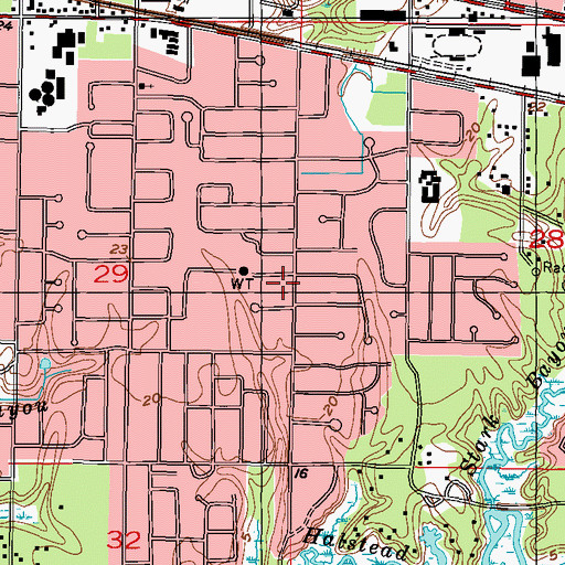 Topographic Map of Community of Christ Church, MS