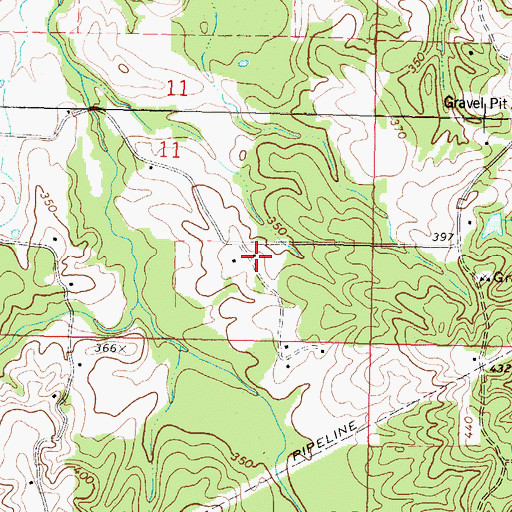 Topographic Map of New Hope Missionary Baptist Church, MS