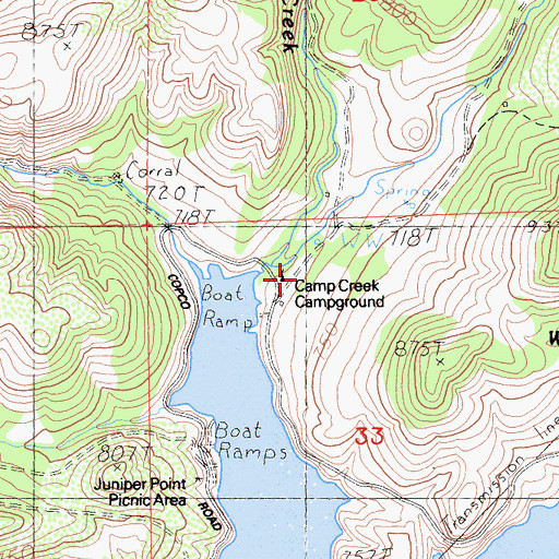 Topographic Map of Dutch Creek, CA