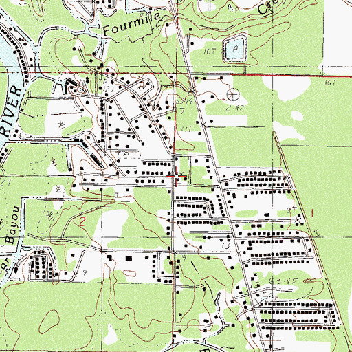 Topographic Map of Manna From Heaven Ministries, MS