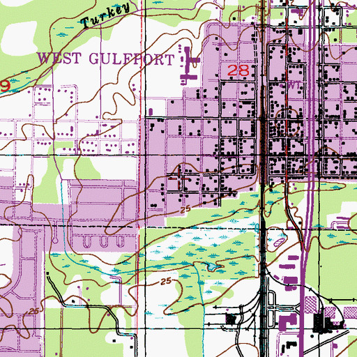 Topographic Map of Friendship Baptist Church, MS