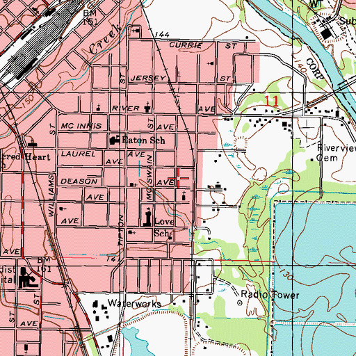 Topographic Map of Spirit of Deliverance Church, MS