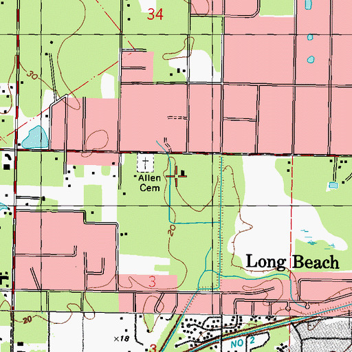 Topographic Map of New Covenant Christian Academy Church, MS