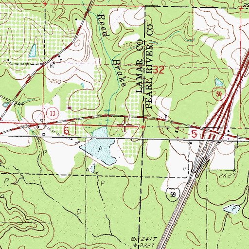 Topographic Map of Christ Gospel Church, MS