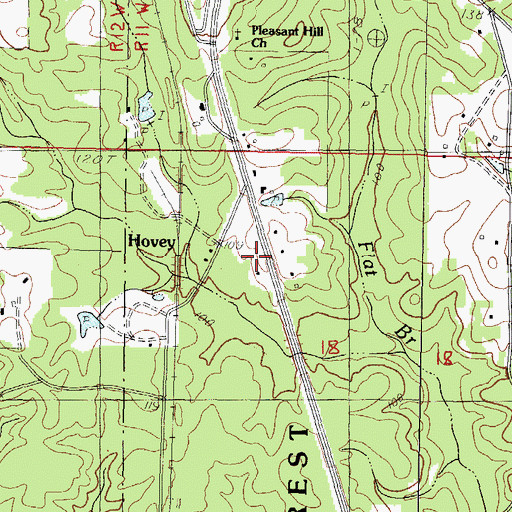 Topographic Map of Living Word Church of Saucier, MS