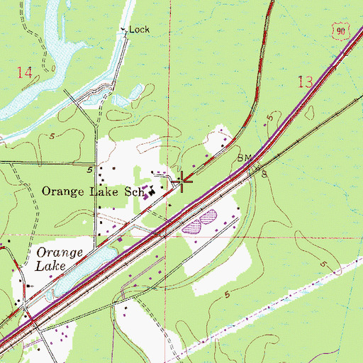 Topographic Map of Midway United Methodist Church, MS