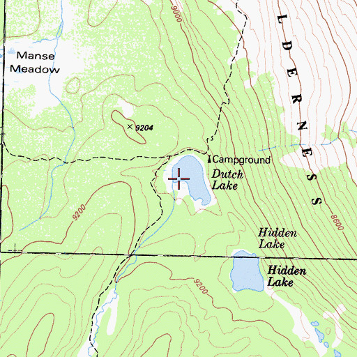 Topographic Map of Dutch Lake, CA