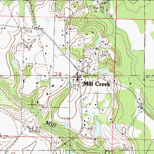 Topographic Map of Lee Chapel, MS