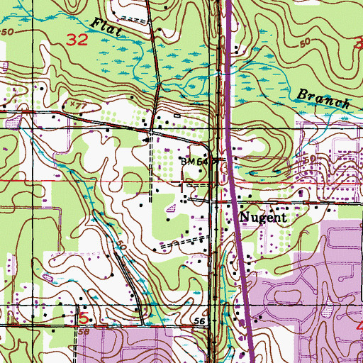 Topographic Map of Community of Christ Church, MS