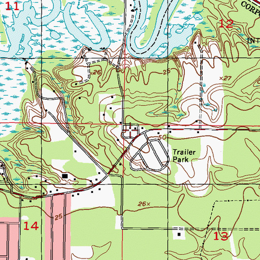 Topographic Map of Episcopal Church of the Reedemer, MS