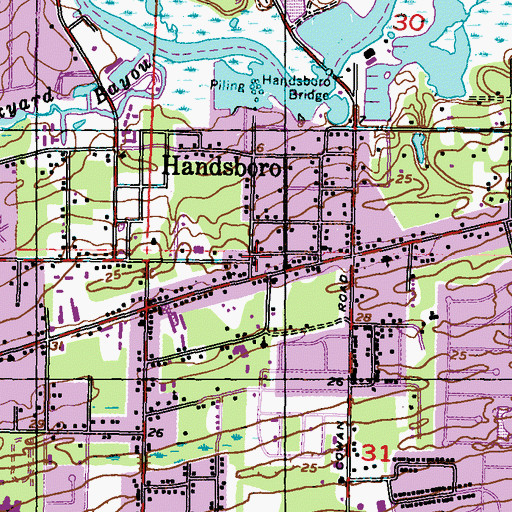 Topographic Map of First Missionary Baptist Church, MS