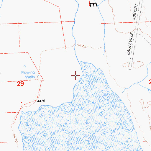 Topographic Map of Eagle Creek, CA