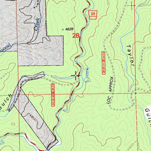 Topographic Map of Eagle Gulch, CA