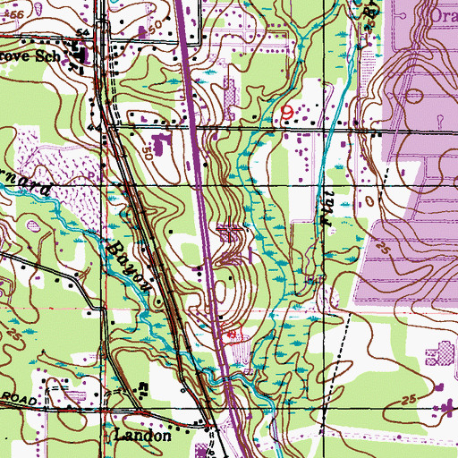 Topographic Map of Gulfport Post Office, MS