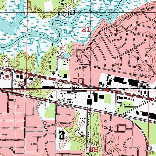 Topographic Map of Christus Victor Lutheran Church, MS