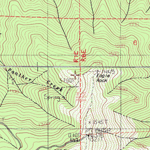 Topographic Map of Eagle Rock, CA