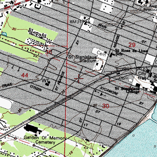 Topographic Map of Morning Star Church, MS