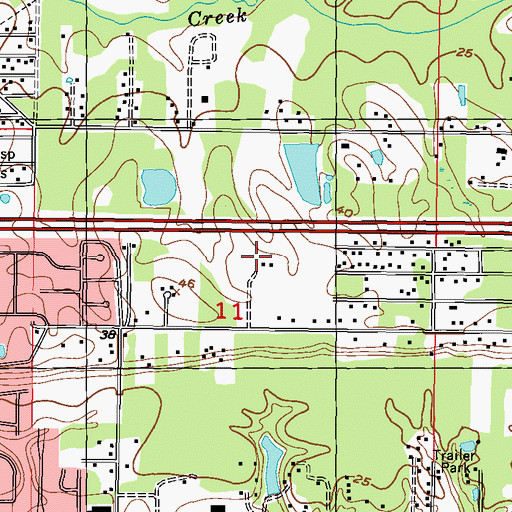 Topographic Map of Biloxi Christian Church, MS