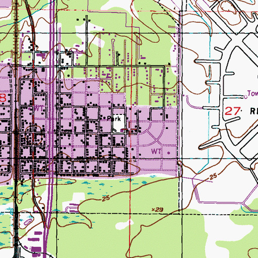 Topographic Map of Shiloh Missionary Baptist Church, MS