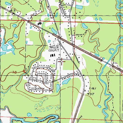 Topographic Map of First United Pentecostal Church, MS
