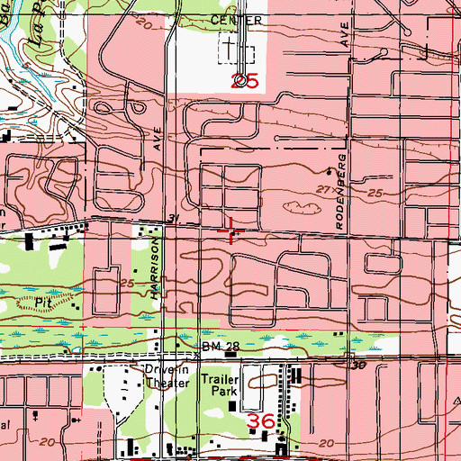 Topographic Map of Amazing Grace Ministries, MS