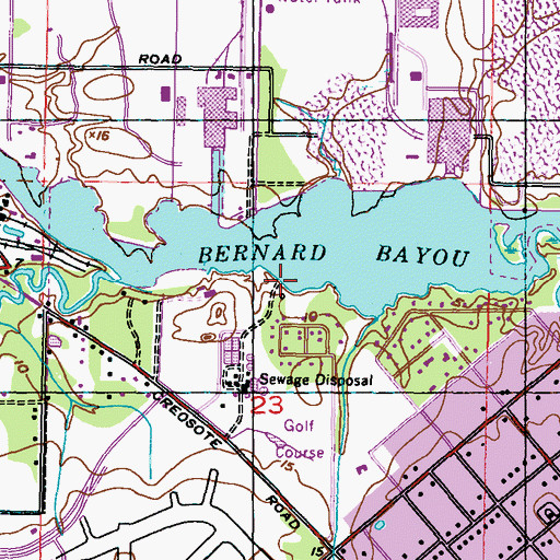 Topographic Map of Gulfport Lake Boat Ramp, MS