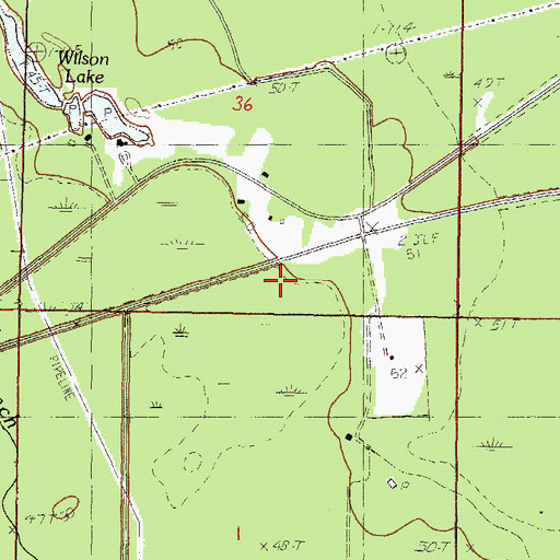 Topographic Map of Abundant Grace Church, MS