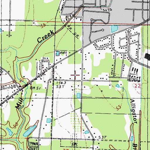 Topographic Map of Bethlehem Baptist Church, MS