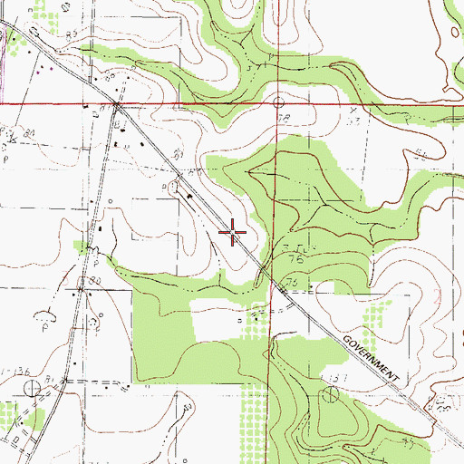 Topographic Map of First United Pentecostal Church, MS