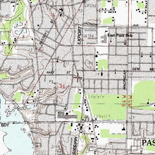 Topographic Map of International House of Prayer, MS