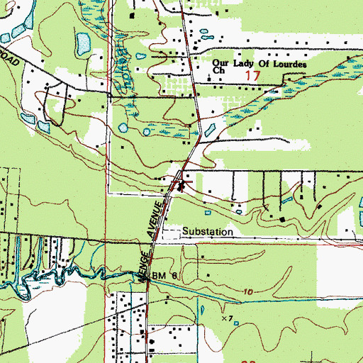 Topographic Map of Dixie White House Nursing Home, MS