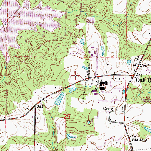 Topographic Map of The Church of Jesus Christ of Latter Day Saints, MS
