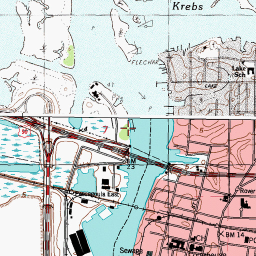 Topographic Map of Scranton Museum, MS