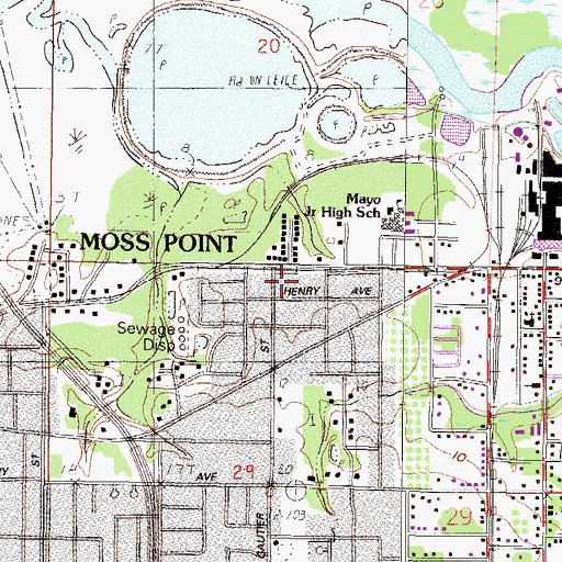 Topographic Map of Little Rock Baptist Church, MS