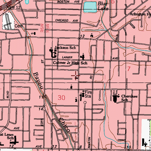 Topographic Map of Hope House Church, MS