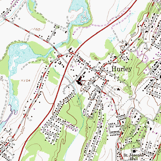 Topographic Map of Ernest C Myer School, NY