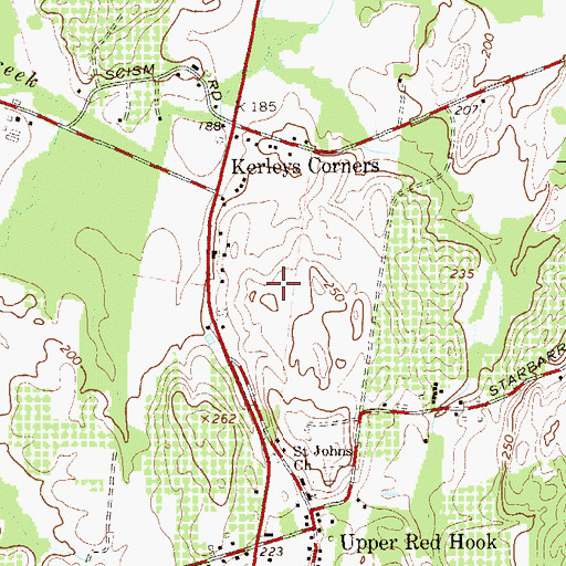 Topographic Map of Devereux in New York School, NY