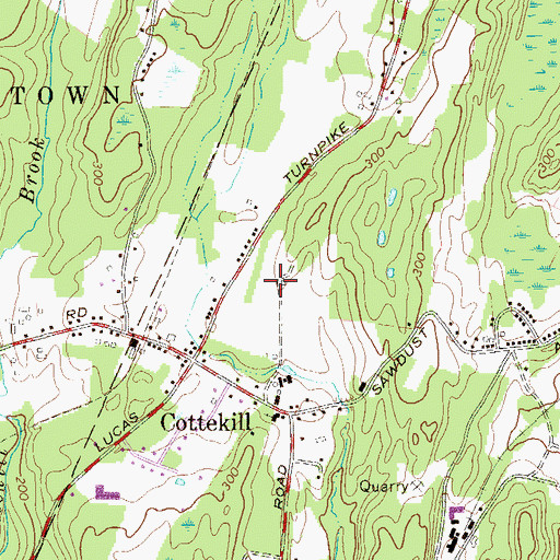 Topographic Map of Brookside School, NY