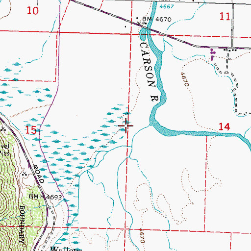 Topographic Map of East Fork Carson River, CA
