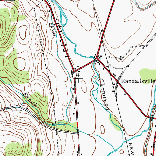 Topographic Map of New Life Christian School, NY