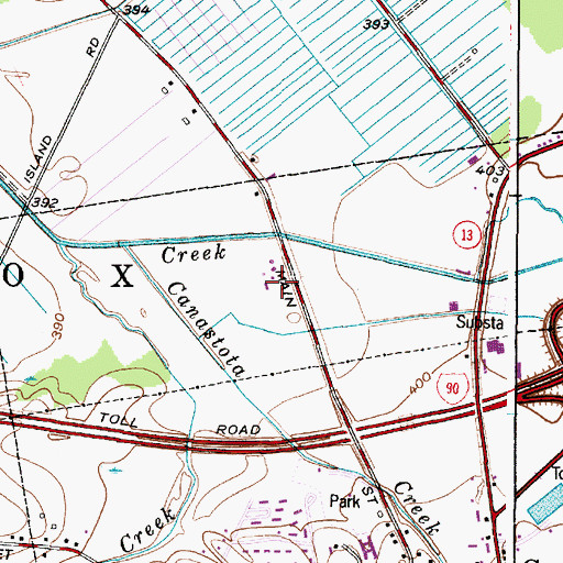 Topographic Map of Canastota Village Water Pollution Control Plant, NY