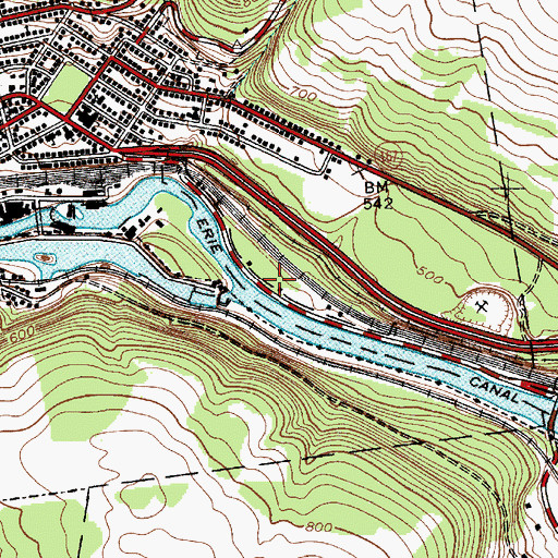 Topographic Map of Little Falls City Wastewater Treatment Plant, NY