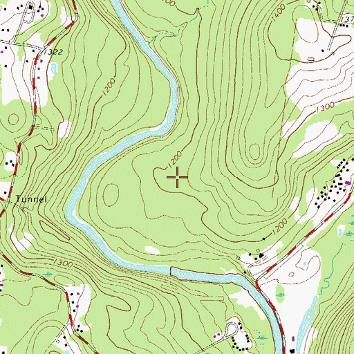 Topographic Map of Woodridge Village Wastewater Treatment Plant, NY