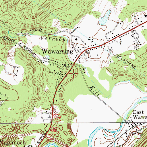 Topographic Map of Wawarsing Christian Academy, NY