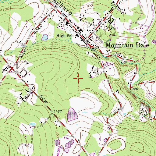 Topographic Map of Mountaindale Wastewater Treatment Plant, NY