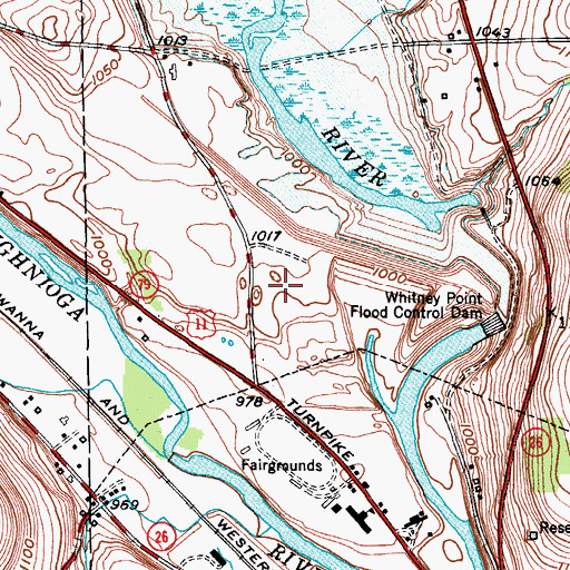 Topographic Map of Caryl E Adams Primary School, NY