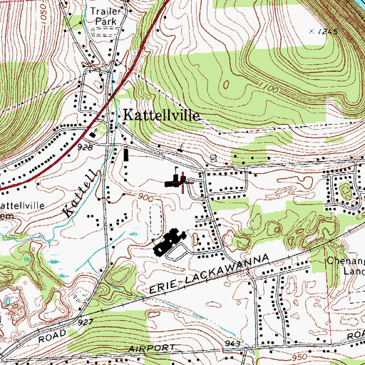 Topographic Map of John R Harshaw Primary School, NY
