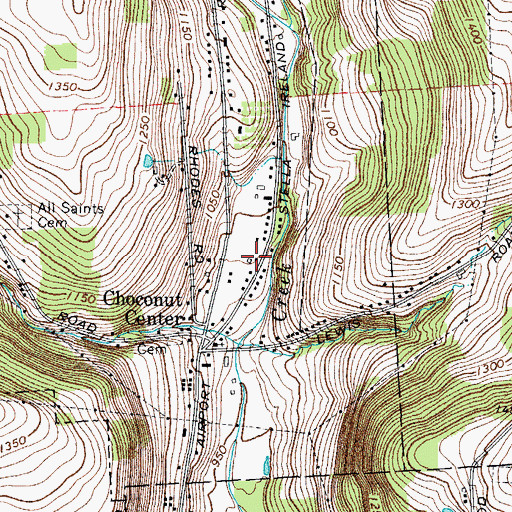 Topographic Map of Bethesda Bible Church, NY