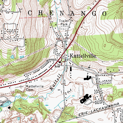 Topographic Map of First Church of Christ, NY