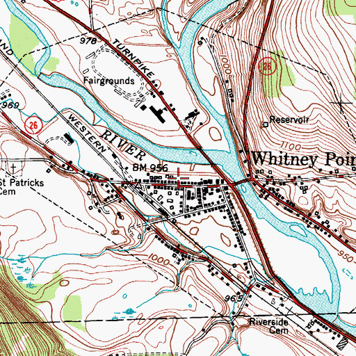 Topographic Map of Grace Episcopal Church, NY